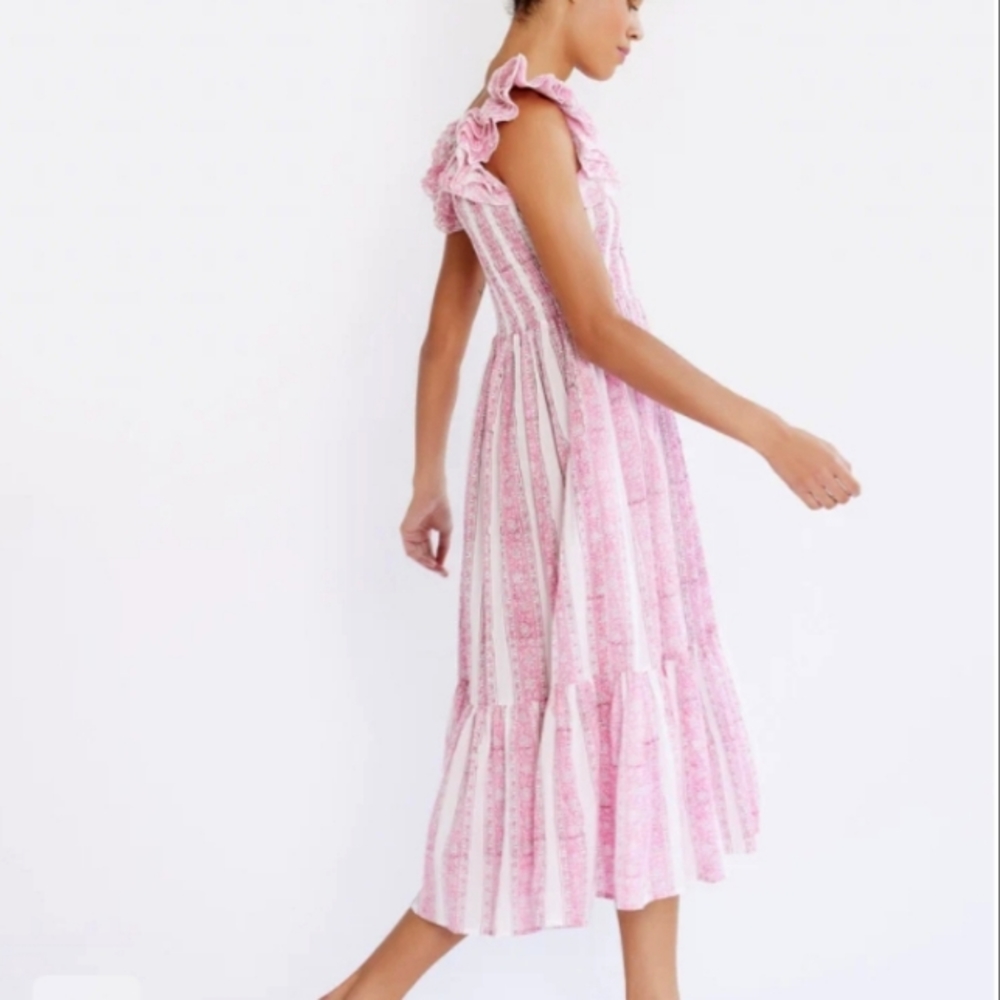 Mille Olympia Dress In Jaipur Stripe M - Picture 3 of 16